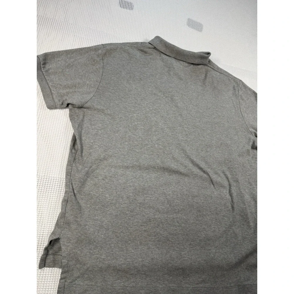 Polo Ralph Lauren Mens Large Gray Short Sleeve Pony Logo Polo Shirt 33672
